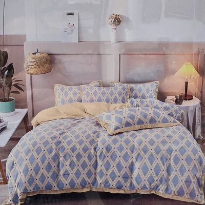 Sweet Serenity Diamond Bedding Set with 2Pcs Pillow Covers