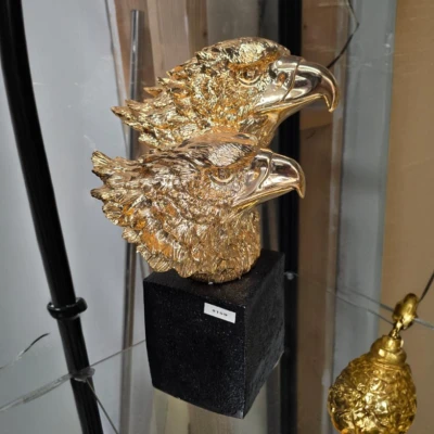 Majestic Twin Eagle Sculpture