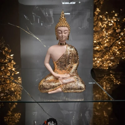 Golden Serenity Buddha Sculpture